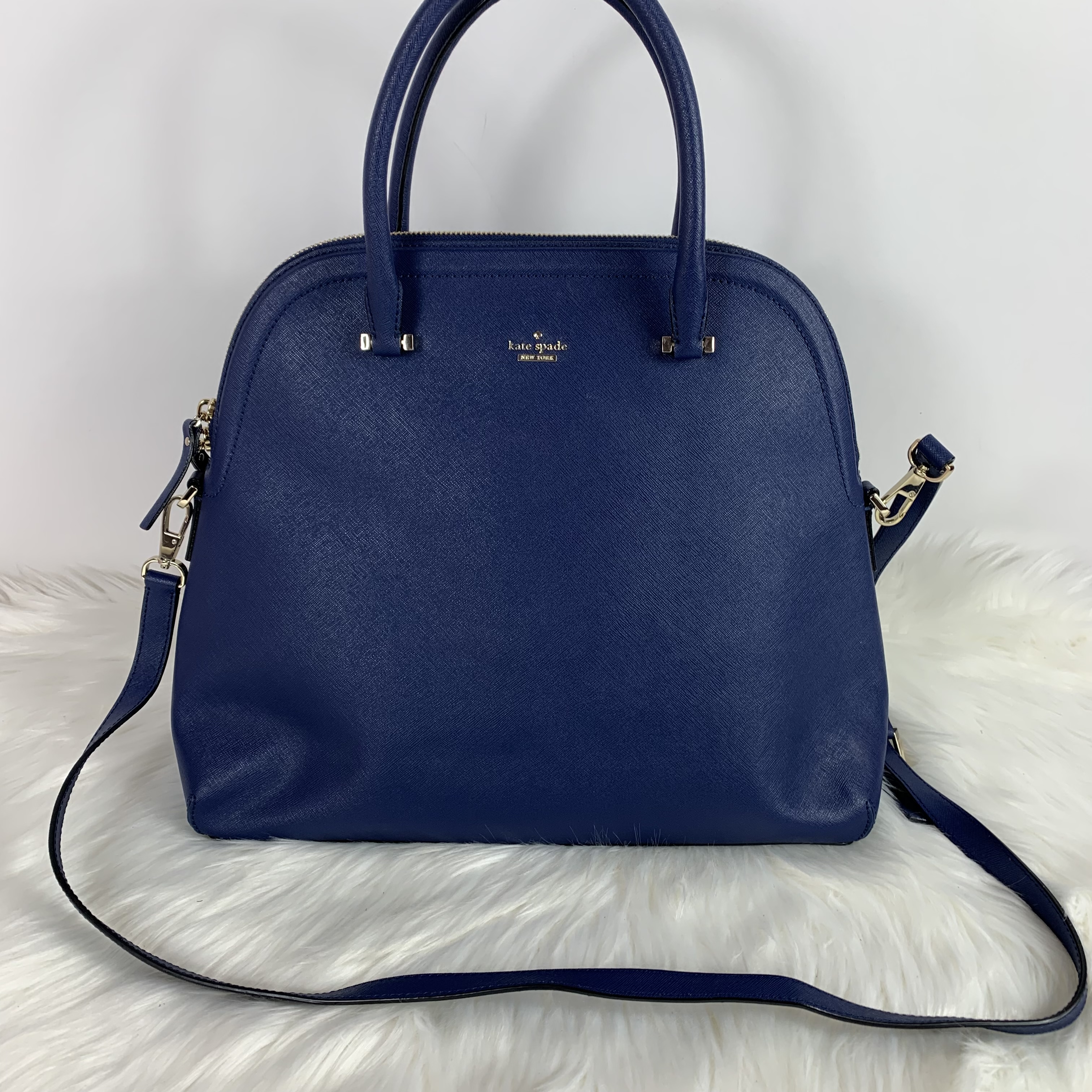 Kate Spade Royal Blue Large Handle Bag – Changes Luxury Consignment