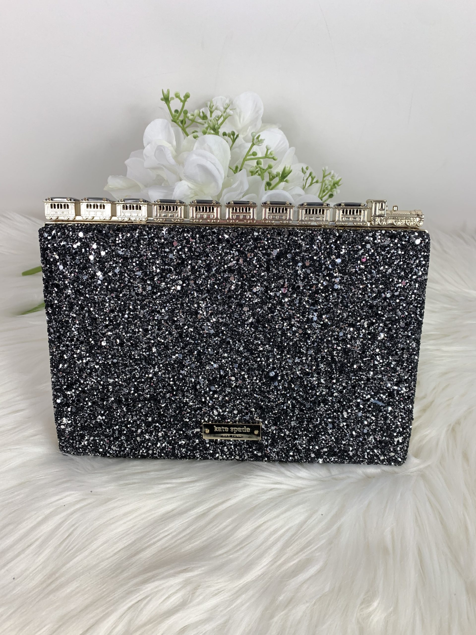 Gold Glitter Emanuelle screwdrived Clutch