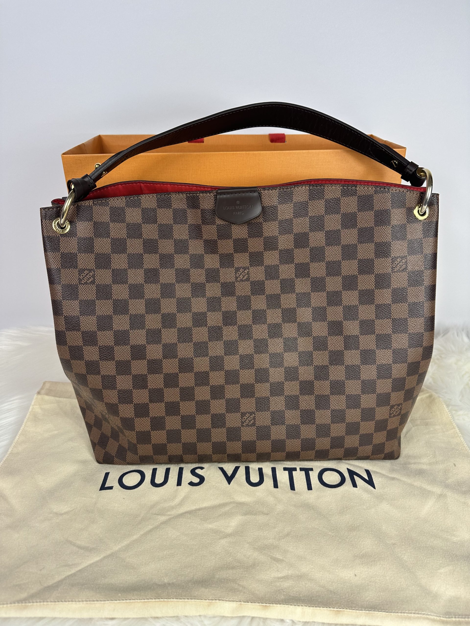 LV Damier Ebene Delightful PM Shoulder Bag, Luxury, Bags & Wallets