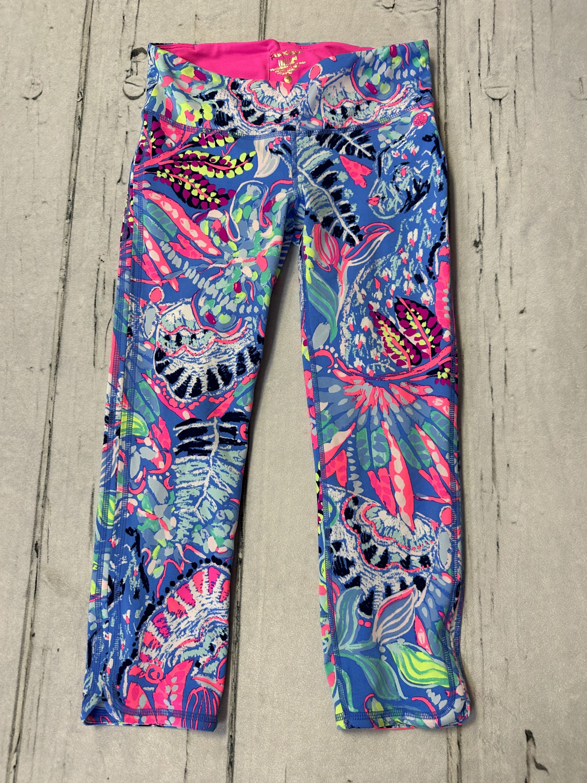 Lilly Pulitzer Maia Mermaid Grotto Girls Leggings XL 12-14 Fits Women's XS  Small